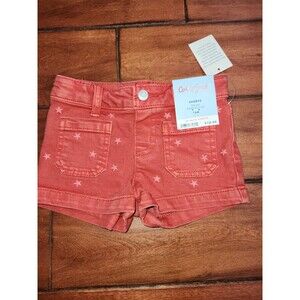 NEW Cat & Jack Red Shorts With Stars, Size 18 Months